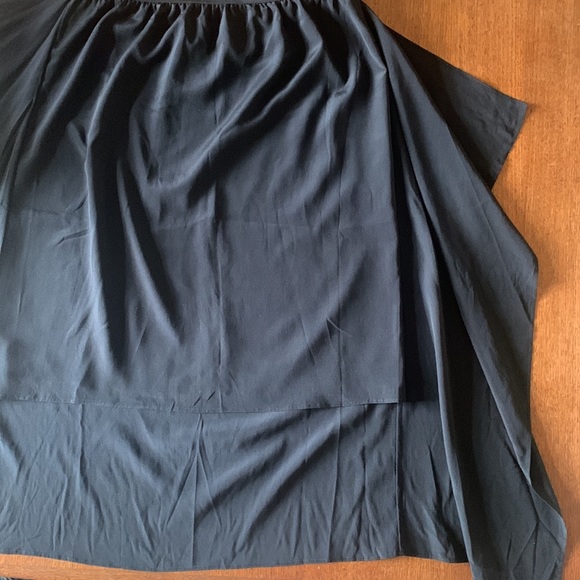 DKNY Black S Asymmetrical Skirt with Side Panels. - Picture 5 of 6